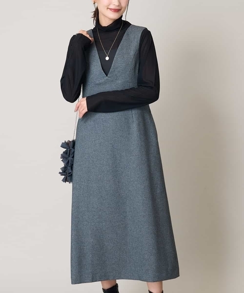【セール】【洗える】ツイード調ジャンスカ（ワンピース）｜a.v.v（アーヴェヴェ）