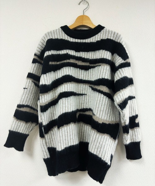 ☆men's ニット セーター ボーダー 厚手 韓国系 セール】【新色展開】男性秋冬厚手セーターボーダー ニット