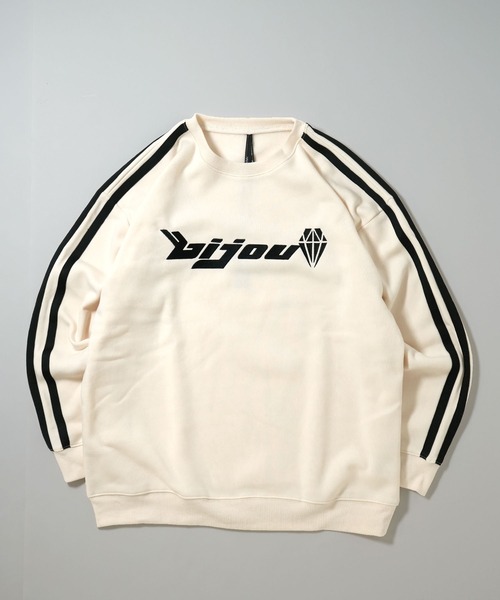 Anytime Songs(エニータイムソングス)の「uniform design sweat shirt/ユニフォームデザイン 裏起毛 スウェットシャツ ブロークコア(スウェット・メンズ・ホワイト/ブルー/ブラック/ブルー系その他/ホワイト系その他/ブラック系その他・M/L/XL)」の1枚目の写真