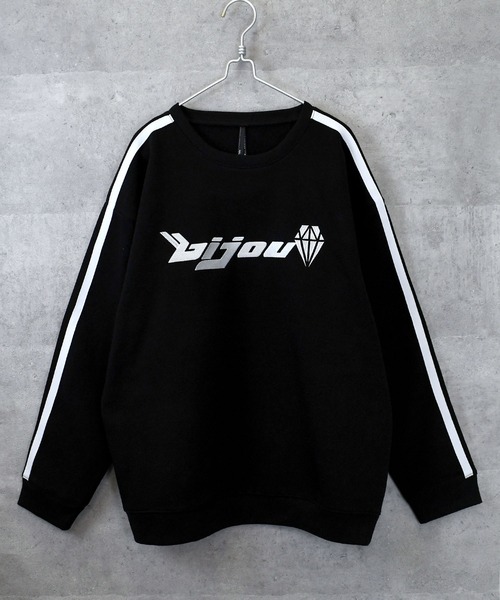 Anytime Songs(エニータイムソングス)の「uniform design sweat shirt/ユニフォームデザイン 裏起毛 スウェットシャツ ブロークコア(スウェット・メンズ・ホワイト/ブルー/ブラック/ブルー系その他/ホワイト系その他/ブラック系その他・M/L/XL)」の15枚目の写真