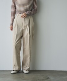 コーデュロイタックワイドパンツ