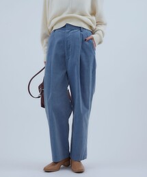 コーデュロイタックワイドパンツ