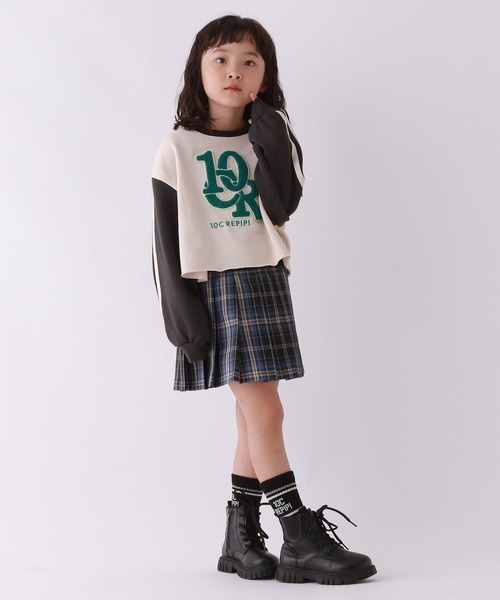 10C REPIPI（ジューシーレピピ）の「【10C REPIPI】サガラワッペンショートスウェット（スウェット・キッズ・アイボリー/グレー/サックスブルー・130cm/110cm/120cm）」の5枚目の写真