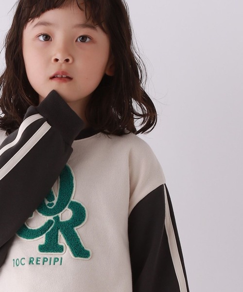 10C REPIPI（ジューシーレピピ）の「【10C REPIPI】サガラワッペンショートスウェット（スウェット・キッズ・アイボリー/グレー/サックスブルー・130cm/110cm/120cm）」の8枚目の写真