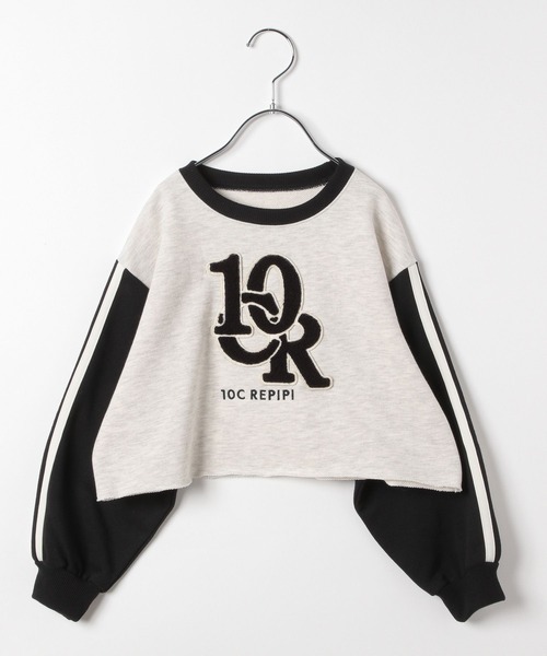 10C REPIPI（ジューシーレピピ）の「【10C REPIPI】サガラワッペンショートスウェット（スウェット・キッズ・アイボリー/グレー/サックスブルー・130cm/110cm/120cm）」の16枚目の写真