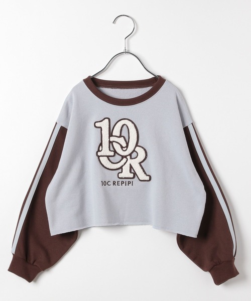 10C REPIPI（ジューシーレピピ）の「【10C REPIPI】サガラワッペンショートスウェット（スウェット・キッズ・アイボリー/グレー/サックスブルー・130cm/110cm/120cm）」の17枚目の写真