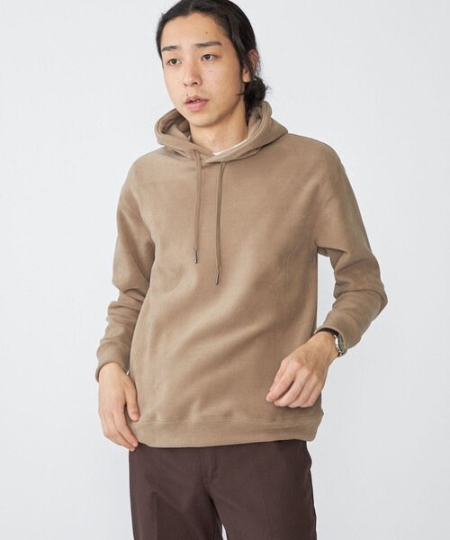 SHIPS（シップス）の「SHIPS:〈吸湿発熱〉モイスチャー プルオーバー パーカー（パーカー・メンズ・ベージュ/ブラウン/ブラック/ナチュラル/グレー・SMALL/MEDIUM/LARGE/X-LARGE）」の4枚目の写真