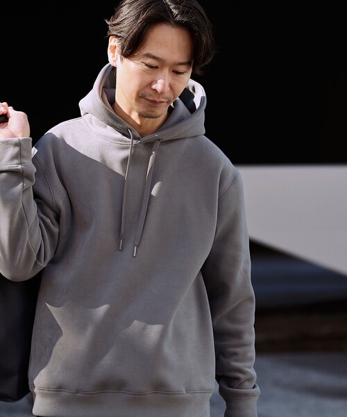 SHIPS（シップス）の「SHIPS:〈吸湿発熱〉モイスチャー プルオーバー パーカー（パーカー・メンズ・ベージュ/ブラウン/ブラック/ナチュラル/グレー・SMALL/MEDIUM/LARGE/X-LARGE）」の2枚目の写真