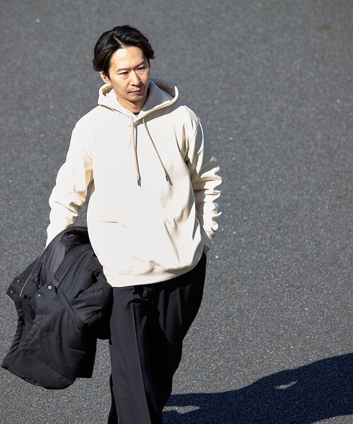 SHIPS（シップス）の「SHIPS:〈吸湿発熱〉モイスチャー プルオーバー パーカー（パーカー・メンズ・ベージュ/ブラウン/ブラック/ナチュラル/グレー・SMALL/MEDIUM/LARGE/X-LARGE）」の14枚目の写真