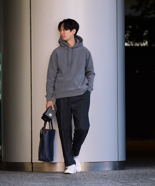 SHIPS（シップス）の「SHIPS:〈吸湿発熱〉モイスチャー プルオーバー パーカー（パーカー・メンズ・ベージュ/ブラウン/ブラック/ナチュラル/グレー・SMALL/MEDIUM/LARGE/X-LARGE）」の16枚目の写真