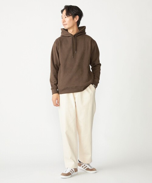 SHIPS（シップス）の「SHIPS:〈吸湿発熱〉モイスチャー プルオーバー パーカー（パーカー・メンズ・ベージュ/ブラウン/ブラック/ナチュラル/グレー・SMALL/MEDIUM/LARGE/X-LARGE）」の22枚目の写真