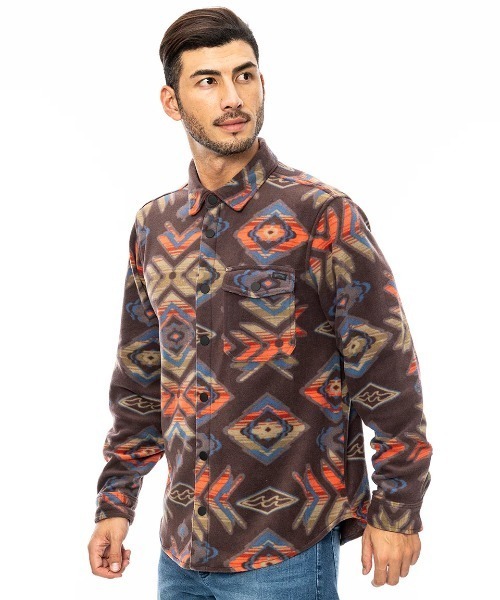BILLABONG(ビラボン)の「BILLABONG メンズ FURNACE FLANNEL 長袖シャツ 【2024年秋冬モデル】/ビラボン総柄フリース長袖シャツ(シャツ/ブラウス・メンズ・グレー/ブラウン系その他/グリーン系その他・MEDIUM/LARGE/X-LARGE)」の11枚目の写真