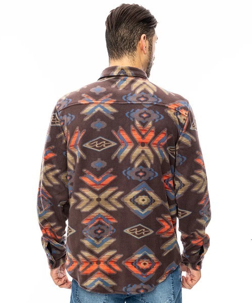 BILLABONG(ビラボン)の「BILLABONG メンズ FURNACE FLANNEL 長袖シャツ 【2024年秋冬モデル】/ビラボン総柄フリース長袖シャツ(シャツ/ブラウス・メンズ・グレー/ブラウン系その他/グリーン系その他・MEDIUM/LARGE/X-LARGE)」の12枚目の写真