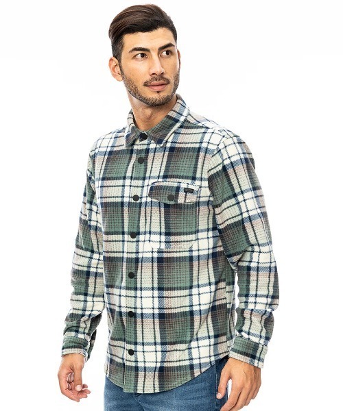 BILLABONG(ビラボン)の「BILLABONG メンズ FURNACE FLANNEL 長袖シャツ 【2024年秋冬モデル】/ビラボン総柄フリース長袖シャツ(シャツ/ブラウス・メンズ・グレー/ブラウン系その他/グリーン系その他・MEDIUM/LARGE/X-LARGE)」の13枚目の写真