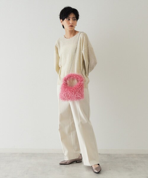 OPAQUE.CLIP（オペークドットクリップ）の「【2WAY】フリンジワンハンドルバッグ（ハンドバッグ・レディース・ピンク系/ブルー/ブラック・00）」の9枚目の写真