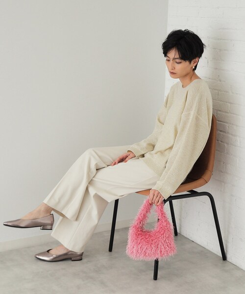 OPAQUE.CLIP（オペークドットクリップ）の「【2WAY】フリンジワンハンドルバッグ（ハンドバッグ・レディース・ピンク系/ブルー/ブラック・00）」の10枚目の写真