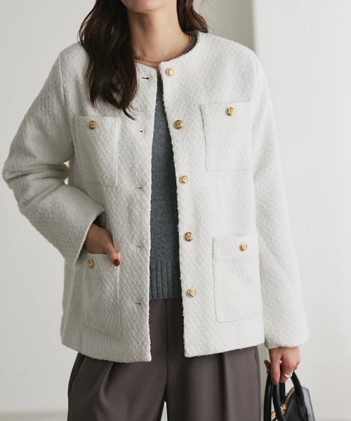 ゴールドボタンジャコット(その他アウター)|Pierrot(ピエロ)