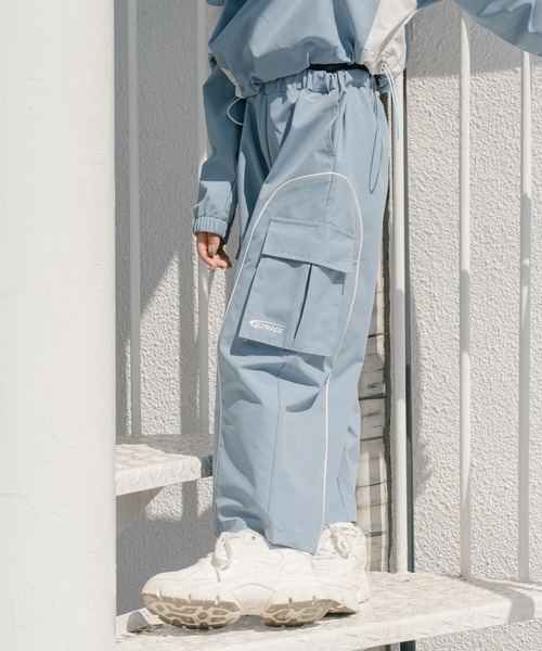 URBAN CHERRY(アーバンチェリー)の「【U.TRACK】サイドラインルーズカーゴパンツ(カーゴパンツ・キッズ・ブルー/ブラック/ピンク・150cm/140cm/130cm/120cm/110cm)」の18枚目の写真