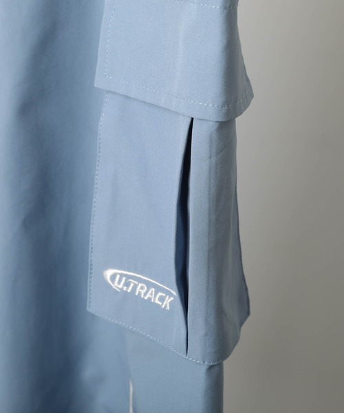 URBAN CHERRY(アーバンチェリー)の「【U.TRACK】サイドラインルーズカーゴパンツ(カーゴパンツ・キッズ・ブルー/ブラック/ピンク・150cm/140cm/130cm/120cm/110cm)」の9枚目の写真