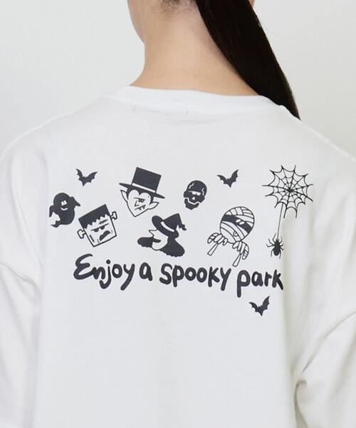 FRAPBOIS(フラボア)の「パンプキーT(Tシャツ/カットソー・レディース・ホワイト/パープル・1/2)」の6枚目の写真