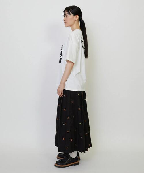 FRAPBOIS(フラボア)の「パンプキーT(Tシャツ/カットソー・レディース・ホワイト/パープル・1/2)」の14枚目の写真