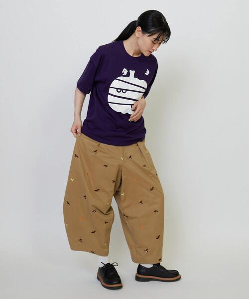 FRAPBOIS(フラボア)の「パンプキーT(Tシャツ/カットソー・レディース・ホワイト/パープル・1/2)」の21枚目の写真