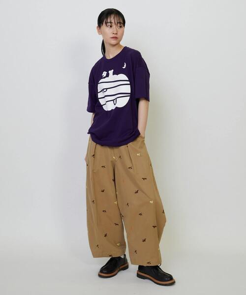 FRAPBOIS(フラボア)の「パンプキーT(Tシャツ/カットソー・レディース・ホワイト/パープル・1/2)」の17枚目の写真