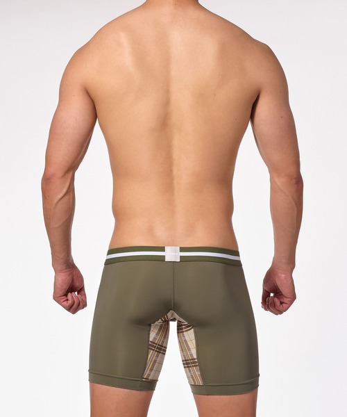 TOOT(トゥート)の「BOXER/Madras Plaid Long Boxer(ボクサーパンツ・メンズ・オリーブ/ネイビー・SMALL/MEDIUM/LARGE/X-LARGE)」の5枚目の写真