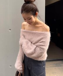 KOBE LETTUCE（コウベレタス）の「[ manaodaysさんコラボ ] マルチwayシャギーニットトップス（ニット/セーター）」