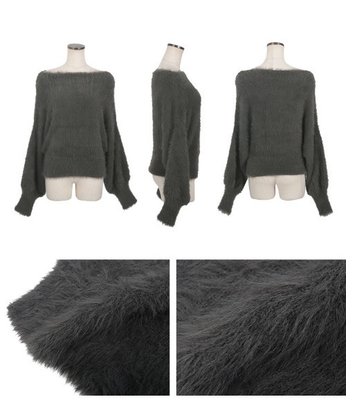 KOBE LETTUCE（コウベレタス）の「[ manaodaysさんコラボ ] マルチwayシャギーニットトップス（ニット/セーター・レディース・カーキ/オフホワイト/チャコール/ピンク・M/TM）」の12枚目の写真