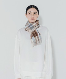 matti totti（マッティトッティ）の「【cumaco】カシミヤ 100% ミニマフラー リバーシブル チェック 柄 レディース カシミア カシミヤマフラー カシミアマフラー ユニセックス（マフラー）」