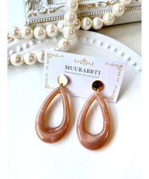 【MUURABBTI】ミルクティーピアス(MA)