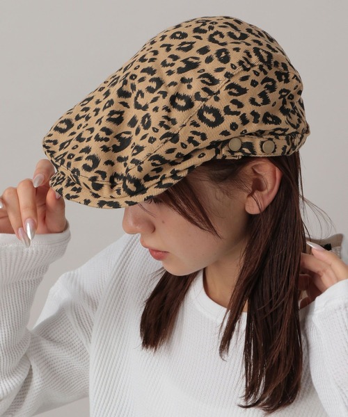 FOREVER 21（フォーエバー トゥエンティーワン）の「【2024FW】アソートハンチング（ハンチング/ベレー帽・レディース・レオパード/ブルー/ブラック・FREE）」の4枚目の写真