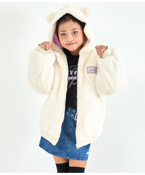 ネコ耳パーカーファーブルゾン（ブルゾン）｜ANAP kids（アナップキッズ）