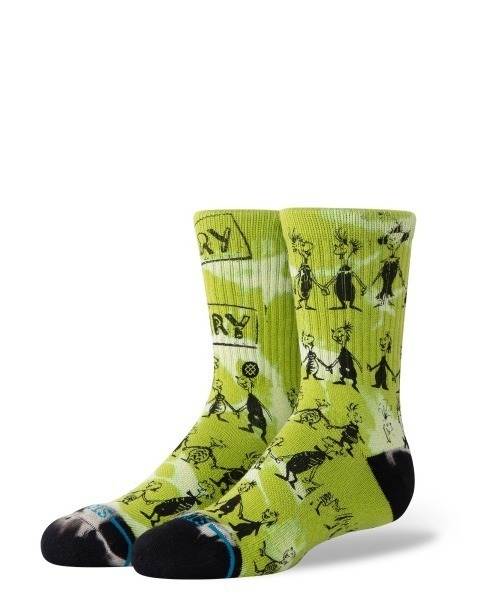 STANCE(スタンス)の「STANCE/スタンス キッズ ソックス 靴下 DOWN IN WHOVILE KIDS K556D24DOW#GRN(ソックス/靴下・キッズ・ライトグリーン・L)」の1枚目の写真