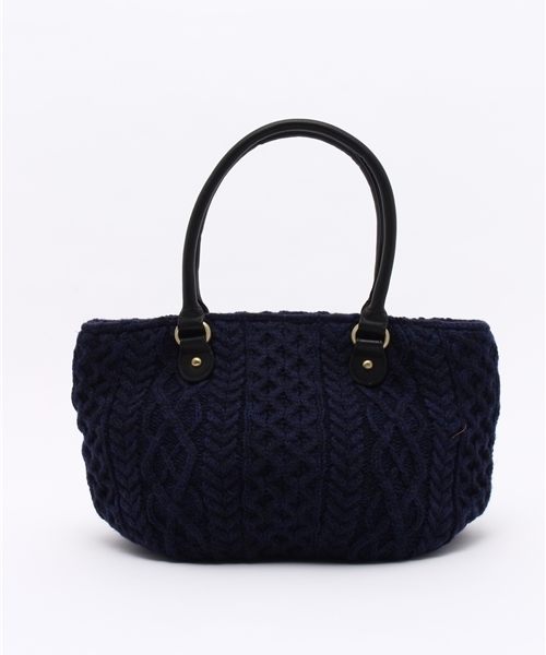 ikka（イッカ）の「ニットミニバッグ（トートバッグ・レディース・グレー/ネイビー/ブラウン・FREE）」の5枚目の写真