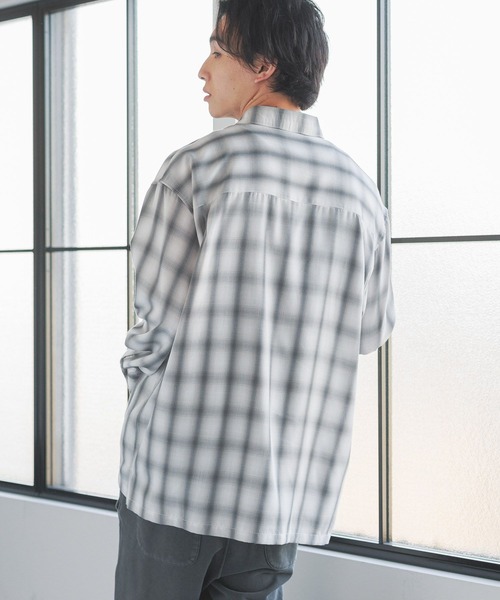 オンブレチェックシャツLS 290884（シャツ/ブラウス）｜LOWRYS