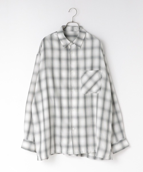 LOWRYS FARM(ローリーズファーム)の「オンブレチェックシャツLS 290884(シャツ/ブラウス・メンズ・アイボリー/ブルー・MEDIUM/LARGE)」の21枚目の写真