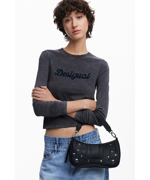 Desigual(デシグアル)の「スタッズアクセント ミニショルダーハンドバッグ ブラック(ボディバッグ/ウエストポーチ・レディース・ブラック・FREE)」の8枚目の写真