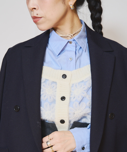 IÉNA LA BOUCLE Brocheレースタンク IENA LA BOUCLE（イエナラブークル）の「IENA LA BOUCLE Broche