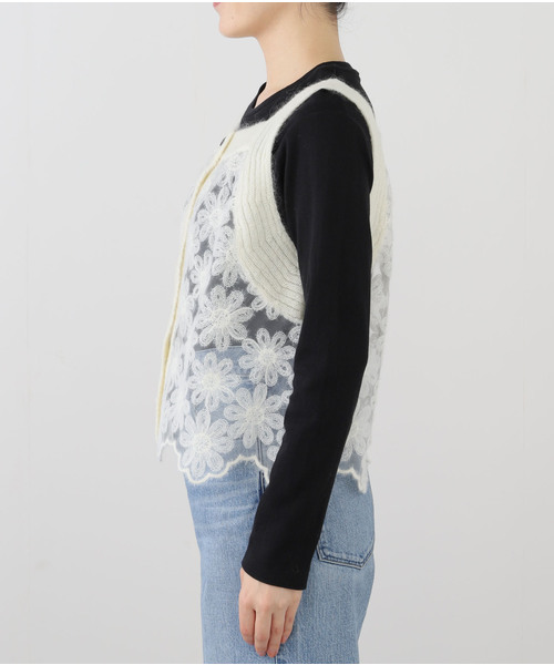 IÉNA LA BOUCLE Brocheレースタンク IENA LA BOUCLE（イエナラブークル）の「IENA LA BOUCLE Broche