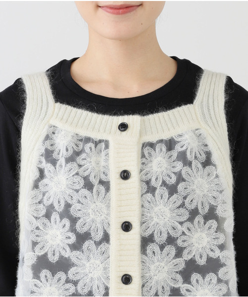 IÉNA LA BOUCLE Brocheレースタンク IENA LA BOUCLE（イエナラブークル）の「IENA LA BOUCLE Broche