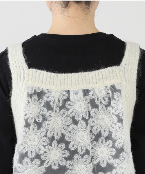 IÉNA LA BOUCLE Brocheレースタンク IENA LA BOUCLE（イエナラブークル）の「IENA LA BOUCLE Broche