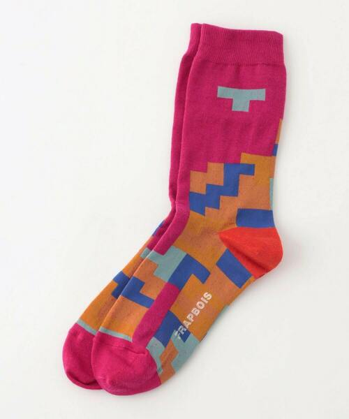 FRAPBOIS(フラボア)の「キューブソックス(ソックス/靴下・レディース・ブラック/ベージュ/ピンク・FREE)」の3枚目の写真