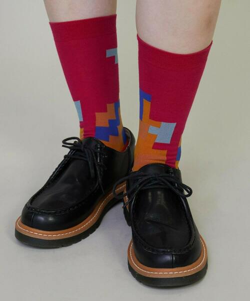 FRAPBOIS(フラボア)の「キューブソックス(ソックス/靴下・レディース・ブラック/ベージュ/ピンク・FREE)」の13枚目の写真