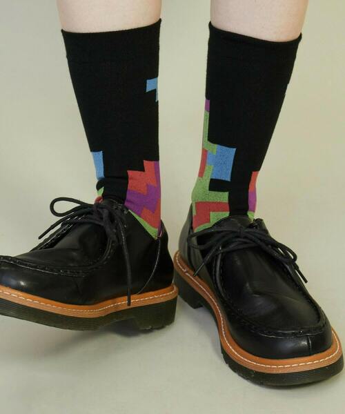 FRAPBOIS(フラボア)の「キューブソックス(ソックス/靴下・レディース・ブラック/ベージュ/ピンク・FREE)」の16枚目の写真