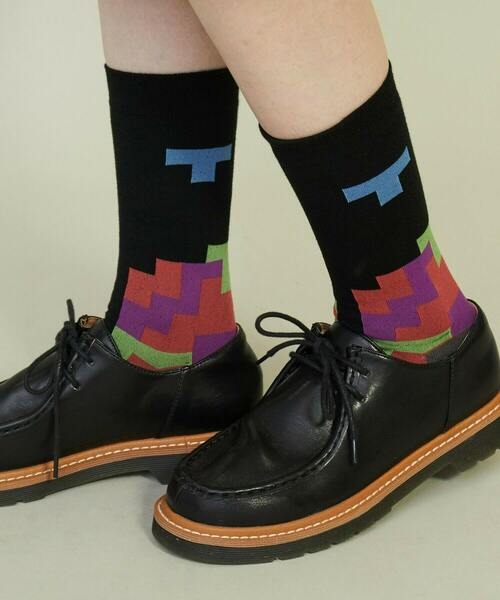 FRAPBOIS(フラボア)の「キューブソックス(ソックス/靴下・レディース・ブラック/ベージュ/ピンク・FREE)」の17枚目の写真