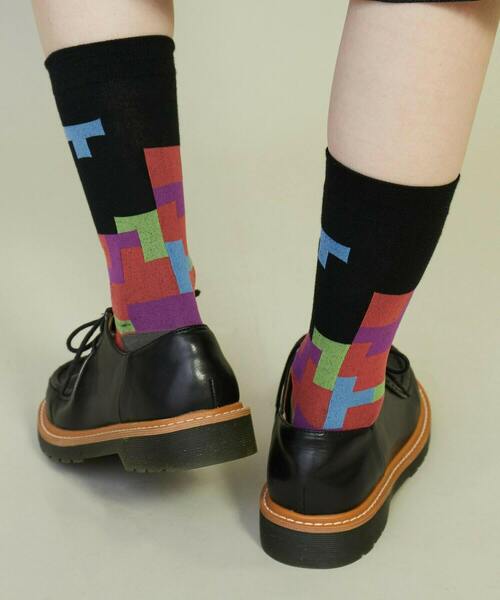 FRAPBOIS(フラボア)の「キューブソックス(ソックス/靴下・レディース・ブラック/ベージュ/ピンク・FREE)」の18枚目の写真