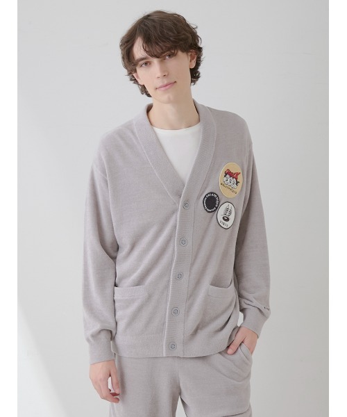 KOUSUKE SHIMIZU】【HOMME】エアモコジャガードカーディガン