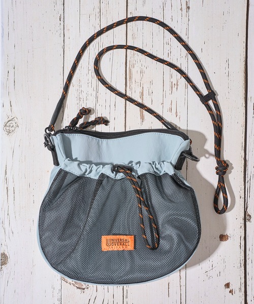 UNIVERSAL OVERALL(ユニバーサルオーバーオール)の「【UNIVERSAL OVERALL】FRONT MESH SHOULDER BAG / フロントメッシュショルダーバッグ(ショルダーバッグ・レディース・グレイッシュベージュ/ブラック/ブルー/オレンジ/モカ/ライトグレー・FREE)」の11枚目の写真
